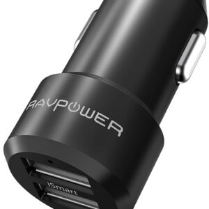 RAVPOWER 24W DUAL PORT CAR CHARGER RP-VC006