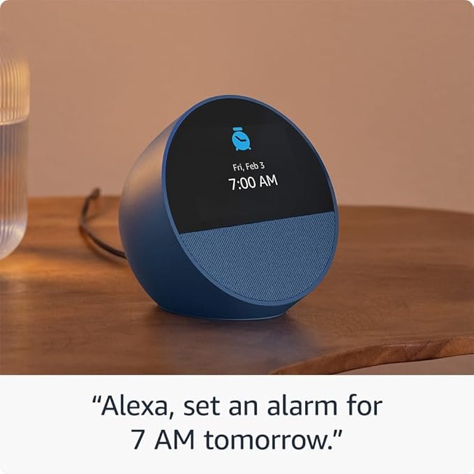 Amazon Echo Spot - Smart Alarm Clock with Vibrant Sound and Alexa Speaker - Image 4