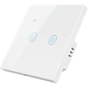 Transform your home into a smarter, more efficient space with the SMART SWITCH WIFI COMPATIBLE AMAZON ALEXA PANEL GANG 2 – DS-101.