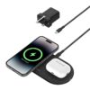 Upgrade your power setup with the BELKIN BOOST CHARGE PRO 2-in-1 Magnetic Charging Pad Qi2 in sleek black.