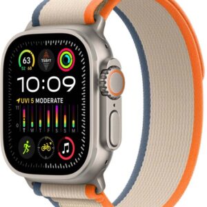 YESIDO APPLE WATCH TRAIL LOOP BAND 49MM ORANGE BEIGE WB25