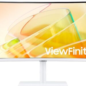 Samsung ViewFinity S6 34-Inch Curved Monitor (Ultra-WQHD, LS34C650TAMXUE) - 5ms Response, 100Hz Refresh Rate