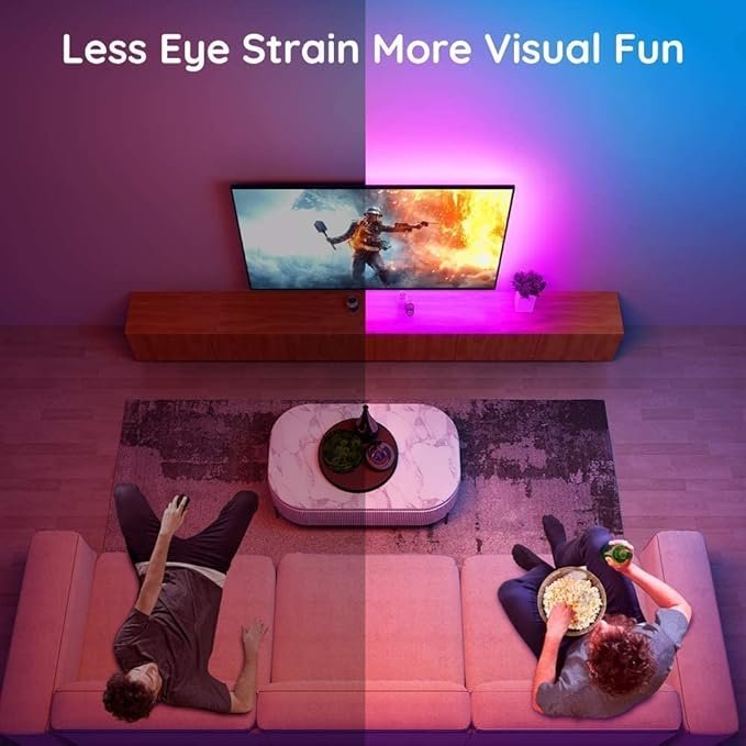 Transform Your TV Viewing Experience with the Govee RGB LED TV Backlight with Remote - H6179 - Image 6