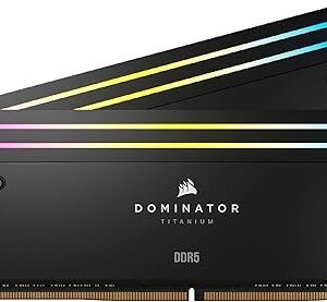 CORSAIR DOMINATOR TITANIUM RGB 96GB (2 X 48GB) DDR5-6600 C32 MEMORY BLACK CMP96GX5M2