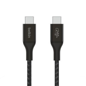 BELKIN BOOST CHARGE USB C TO USB C 240W CABLE 1M BLACK CAB015BT1MBK
