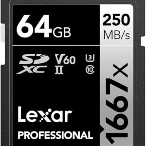 LEXAR 1667X SDXCâ„¢ UHS-II CARD 250MBPS-64GB LSD64CB1667