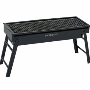 PORODO LIFESTYLE PORTABLE FOLDING LARGE BBQ GRILL BLACK PDLFSTBSABK