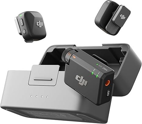 DJI MIC 2 WIRELESS MICROPHONE SYSTEM (1 TRANSMITTER + 1 RECEIVER) BLACK
