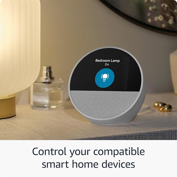 Amazon Echo Spot - Smart Alarm Clock with Vibrant Sound and Alexa Speaker - Image 3