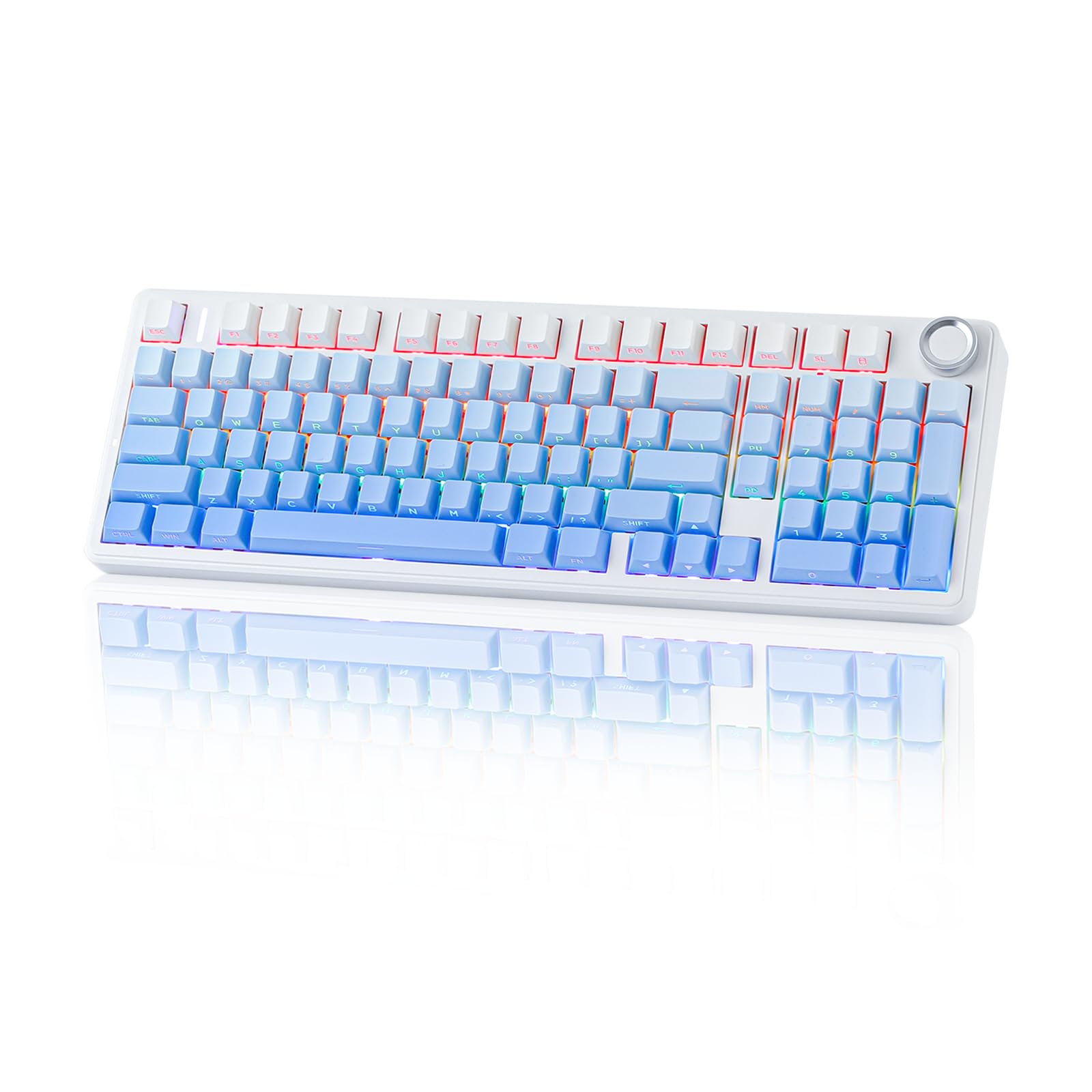 Take your gaming performance to the next level with the AULA F99 Pro 99 Keys RGB Mechanical Gaming Keyboard.