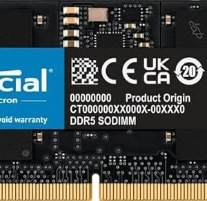 Crucial Laptop RAM DDR5-4800 16GB CB16GS4800 : Upgrade Your Performance