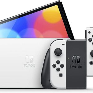 NINTENDO SWITCH OLED CONSOLE WITH WHITE JOY-CON