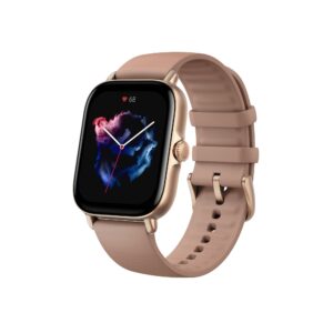 Add a touch of elegance to your fitness routine with the MI AMAZFIT GTS 3 WATCH in stunning Terra Rosa.