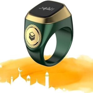 ZIKR RING i QIBLA TASBIH RING GREEN E0120GR (20mm)