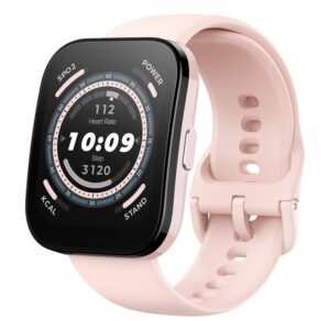 Experience the perfect blend of smart technology and vibrant style with the Amazfit Bip 5 in elegant Pastel Pink.