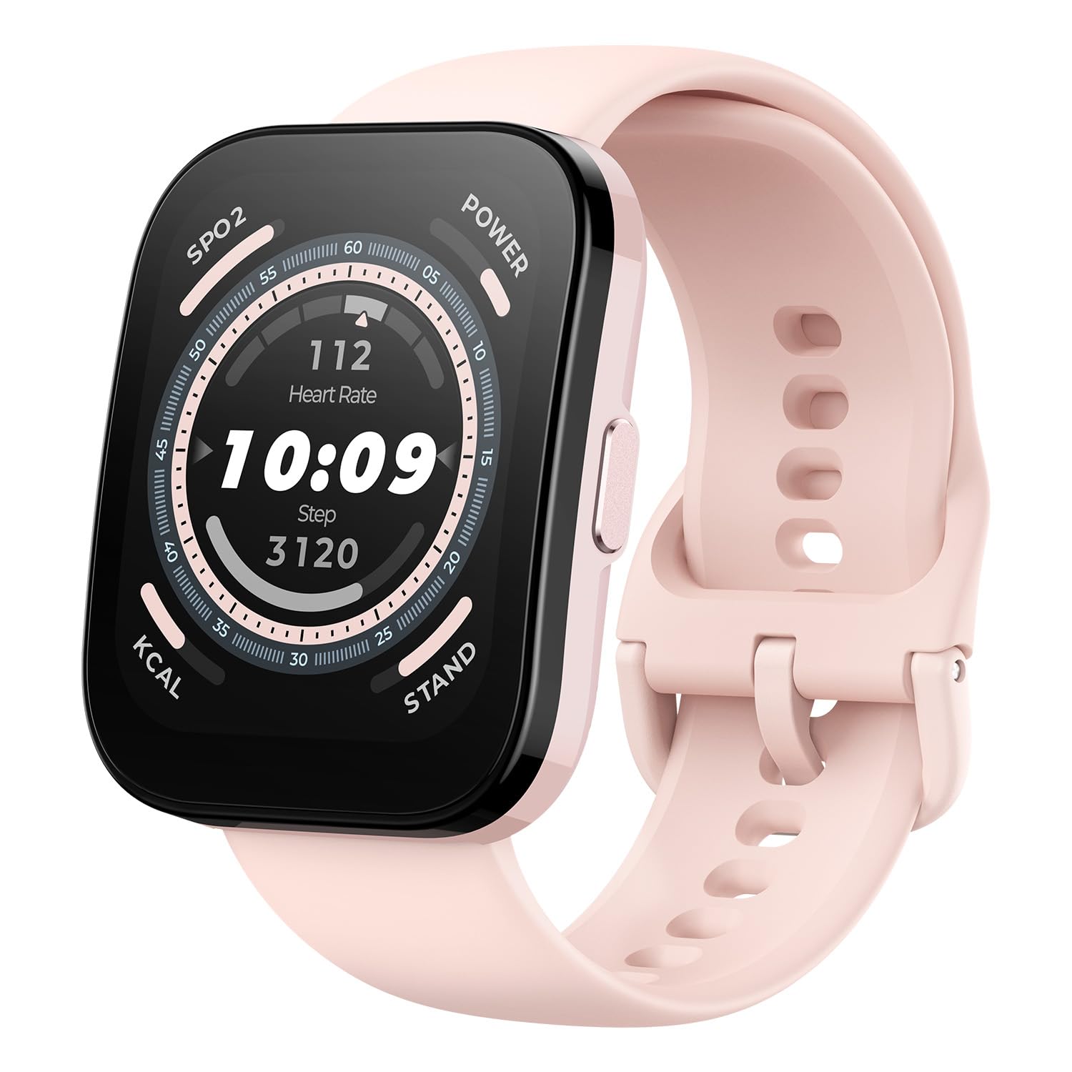 Experience the perfect blend of smart technology and vibrant style with the Amazfit Bip 5 in elegant Pastel Pink.