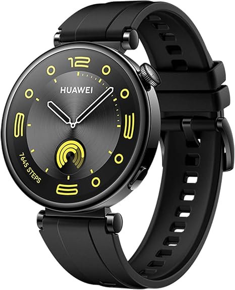 Huawei Watch GT 4 41mm Black with Black Fluoroelastomer Strap ARA-B19