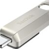 SanDisk Ultra Luxe USB Type-C Flash Drive 128GB - USB 3.2 Gen 1, Up to 400MB/s (SDCZ75-128G-G46)