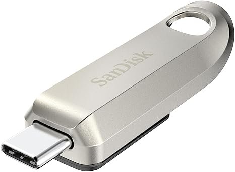 SanDisk Ultra Luxe USB Type-C Flash Drive 128GB - USB 3.2 Gen 1, Up to 400MB/s (SDCZ75-128G-G46)