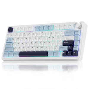 Unleash powerful precision and vibrant customization with the AULA F75 Wireless Mechanical Gaming Keyboard.