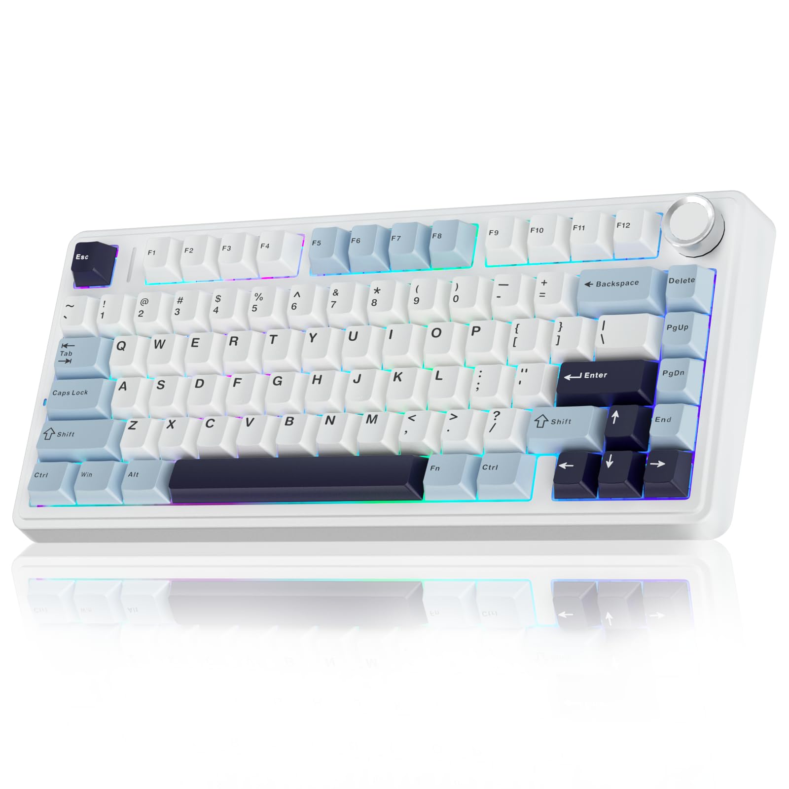 Unleash powerful precision and vibrant customization with the AULA F75 Wireless Mechanical Gaming Keyboard.