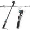Capture breathtaking underwater moments with the TELESIN GoPro Hero 12 Underwater Selfie Stick with Remote Control GP-WBT-001.