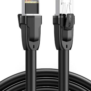 UGREEN CAT8 PURE COPPER ETHERNET CABLE 20M BLACK 80728