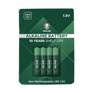 GREEN LION ALKALINE BATTERY AAA 4 PACK NAKBA