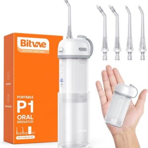 Experience next-level dental hygiene wherever life takes you with the BITVAE Water Flosser P1.