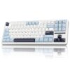 Take your gaming setup to the next level with the AULA 87 Keys RGB 80% Mechanical Gaming Keyboard in Glacier Blue.