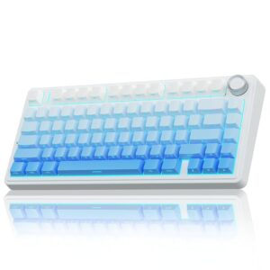 Enhance your desk setup with the AULA F75 75% Mechanical Gaming Keyboard