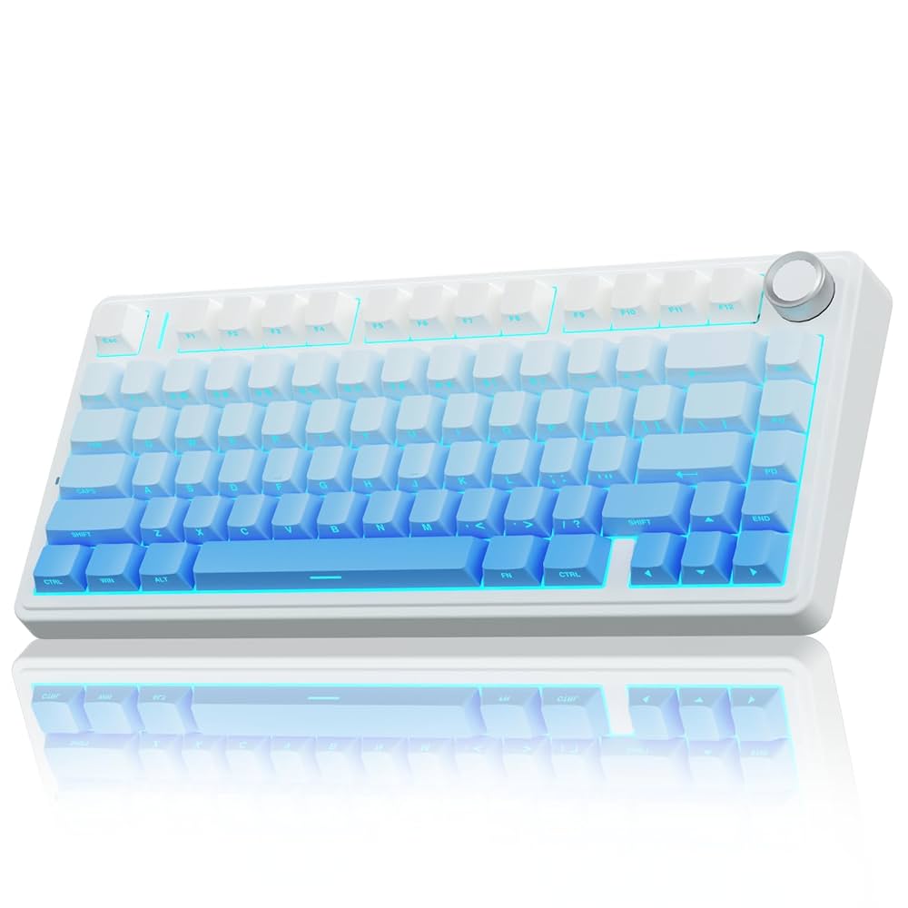Enhance your desk setup with the AULA F75 75% Mechanical Gaming Keyboard