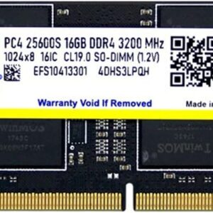TWINMOS 16GB DDR4 3200MHZ CL22 NOTEBOOK LAPTOP MEMORY MDD416GB3200N