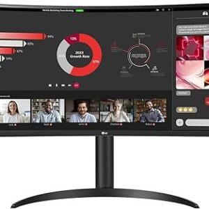 LG 34 INCH ULTRAWIDE QHD CURVED MONITOR WITH USB TYPE-C 34WR55QK-B