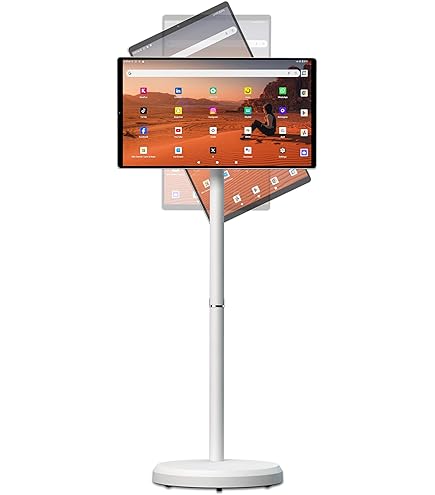 EPICARMA 27 INCH SMART PORTABLE MOVABLE MONITOR WITH ANDROID 15.0 WHITE EA-PTMP27-WH - Image 2