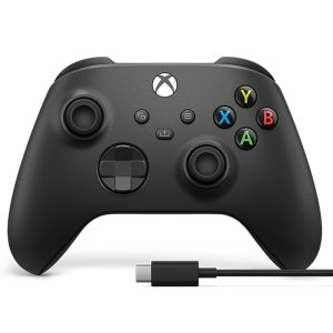 XBOX CONTROLLER WITH USB C CABLE CARBON BLACK 1V8-00015