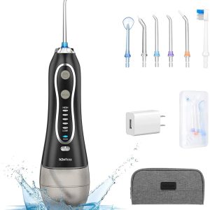 H20 FLOSS PORTABLE ORAL IRRIGATOR BLACK HF-6