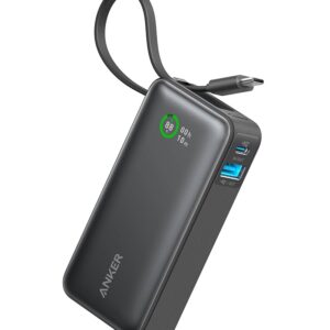ANKER SOUNDCORE NANO POWER BANK 10K 45W USB-C CABLE BLACK A1638H11