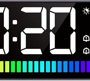 LED Alarm Clock 8002-A - Sleek Design with Bright Digital Display