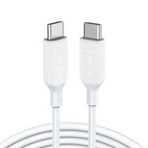 ANKER POWERLINE III FLOW USB-C TO USB-C 100W CABLE 6FT WHITE A8553H21