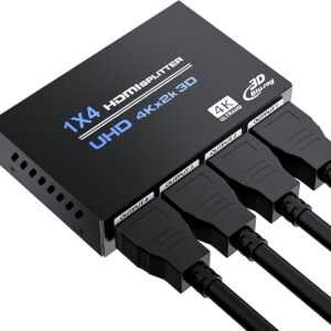 HDMI SPLITTER 1X4 W/POWER WITH 3D SUPPORT