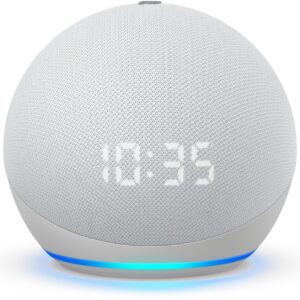 AMAZON ECHO DOT (4TH GEN) SPEAKER WITH CLOCK GRAY B7W644