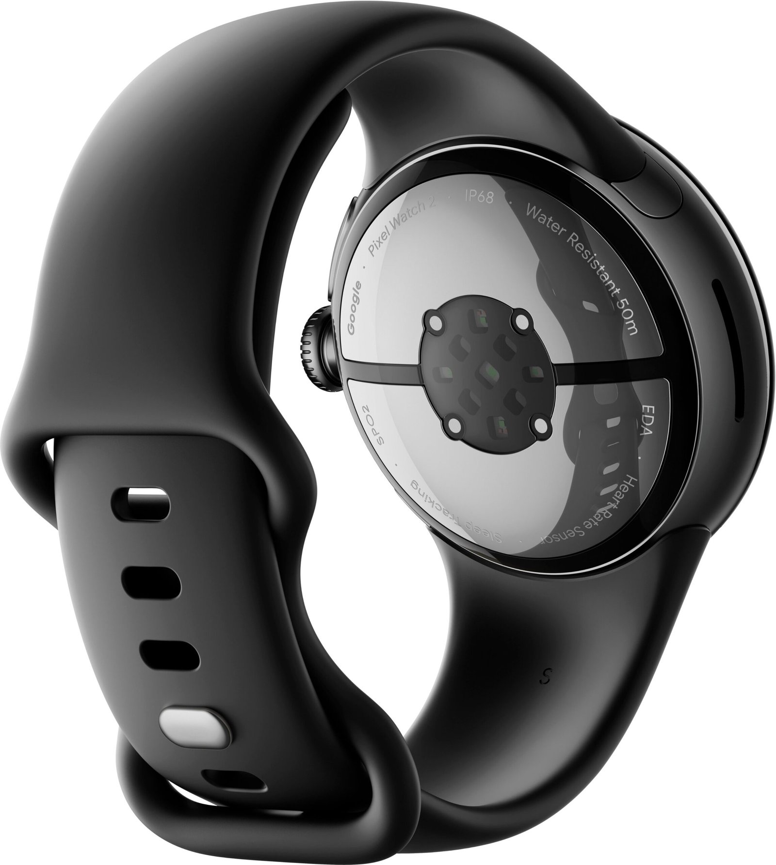 Stay Connected in Style with the Google Pixel Watch 2 - Matte Black Case with Obsidian Active Band - Image 3