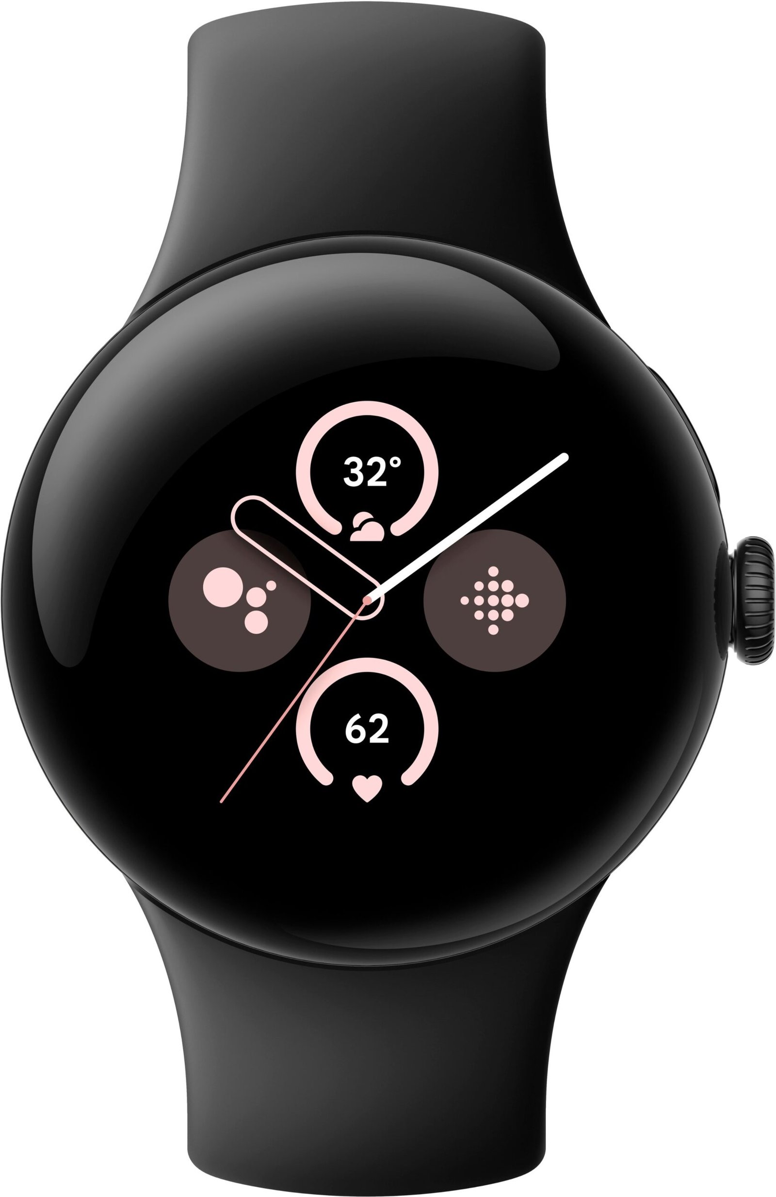 Stay Connected in Style with the Google Pixel Watch 2 - Matte Black Case with Obsidian Active Band - Image 2