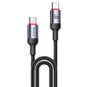 YESIDO 60W USB-C TO USB-C CABLE 2M BLACK CA183