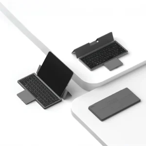 Unleash productivity anywhere with the PAWA Tri‑Fold Wireless Keyboard featuring a Touchpad