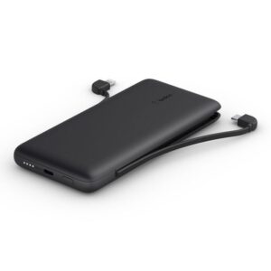 BELKIN BOOST CHARGE PLUS 10000 MAH POWERBANK + INTEGRATED CABLES BLACK BPB006BTBLK