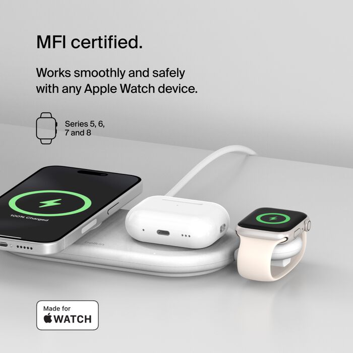 BELKIN APPLE WATCH USB C BOOST CHARGE PRO PORTABLE WHITE WIZ022GIWH-B1 - Image 11