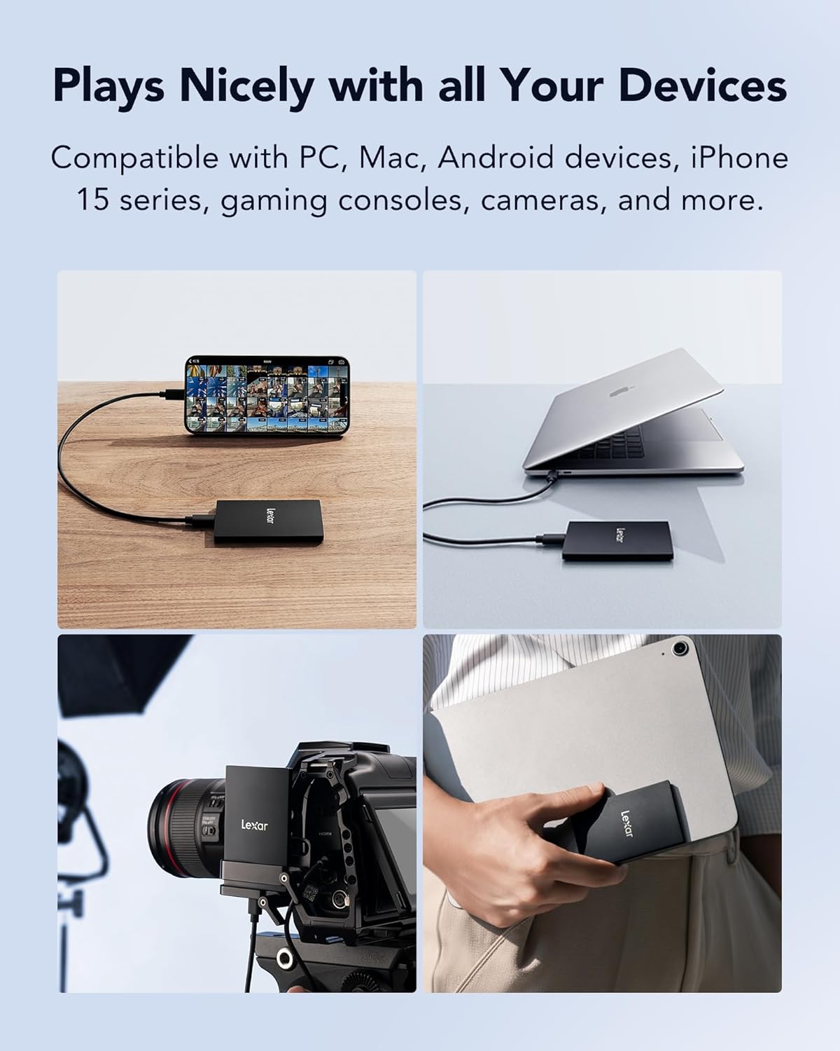 LEXAR SSD SL500 PORTABLE SSD 2 TB USB3.2 GEN2X2 UP TO 2000 MBS /1800 MBS - Image 4