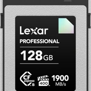 LEXAR PROFESSIONAL CFEXPRESS TYPE B CARD UP TO 1900M/BS READ 1700M/BS WRITE LCXEXDM128G-RNENG